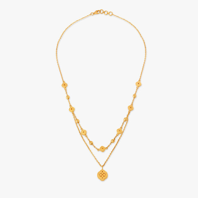 Jaunty Sparkle Layered Necklace Set 2