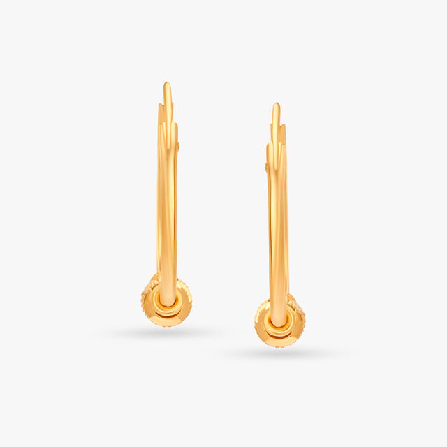 Chic Rajkot Bead Hoop Earrings