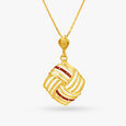 Stylish Criss-Cross Pendant 