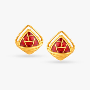Geometric Bold Stud Earrings