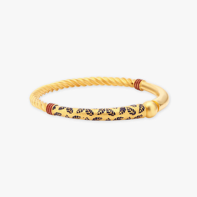 Intricate Leaf Motif Bangle