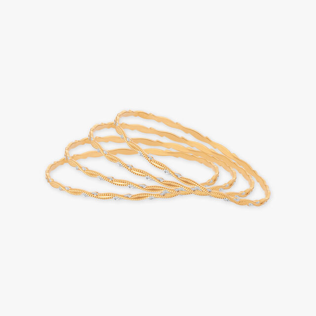 Graceful Twined Bangles 