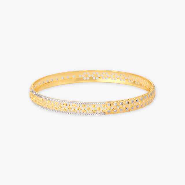 Sparkling Serenity Gold Bangles 