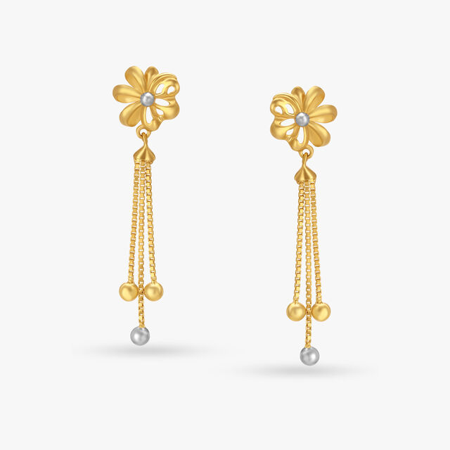 Ethereal Floral Drop Earrings,,hi-res 
