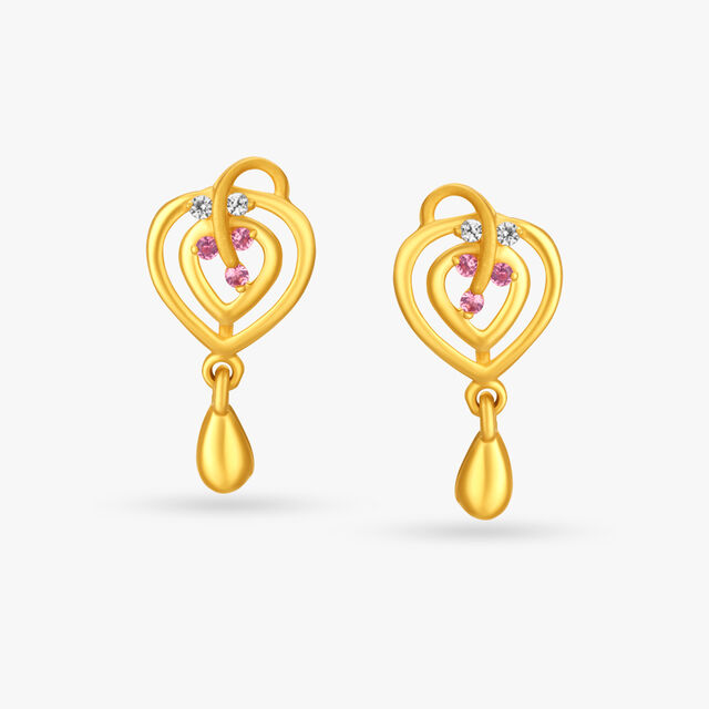 Dainty Shoot Drop Earrings 