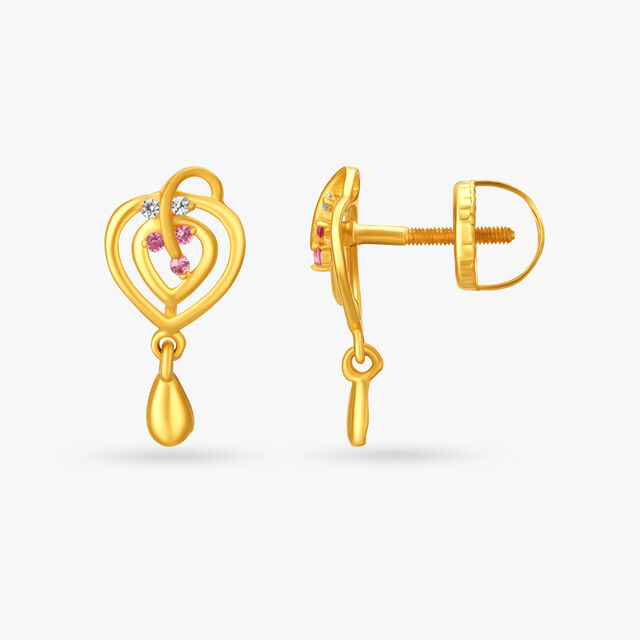 Dainty Shoot Drop Earrings 2