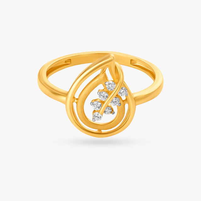 Shimmering Paisley Ring