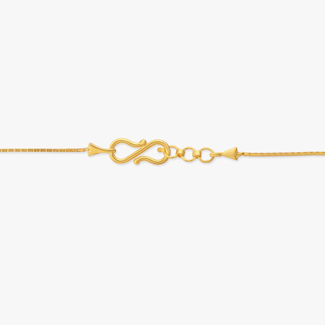 Intricate Gold Pendant with Chain