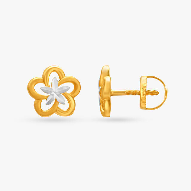 Dainty Floral Stud Earrings 2