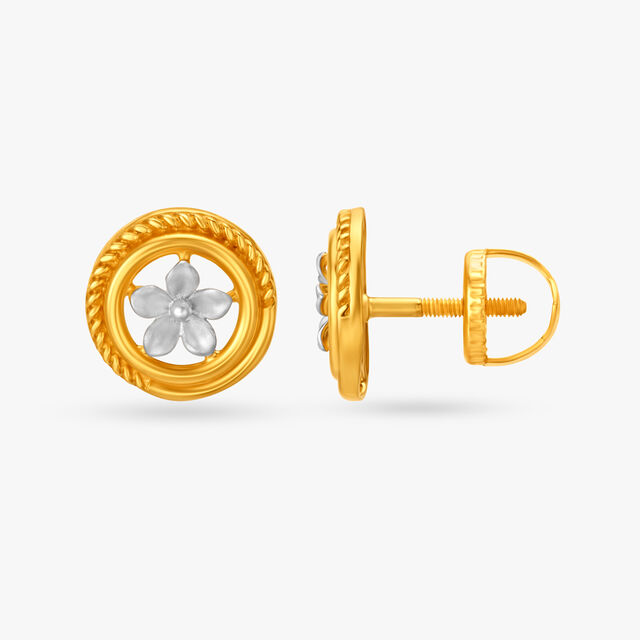 Radiant Floral Stud Earrings 2