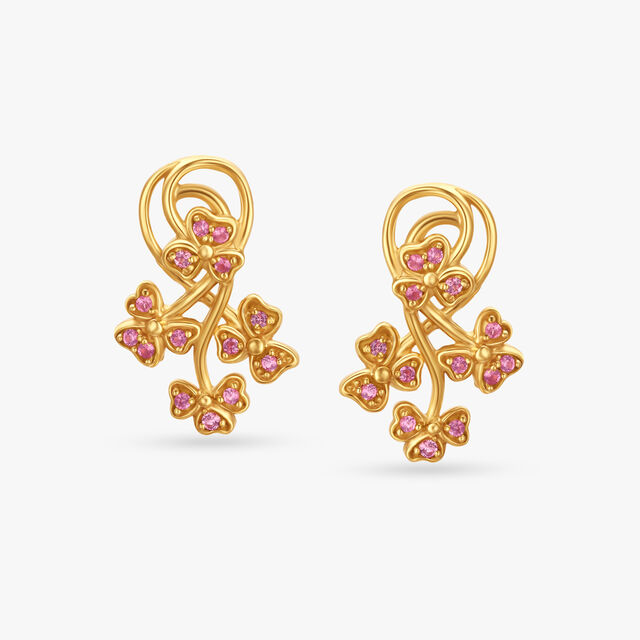 Lovely Wildflower Stud Earrings 