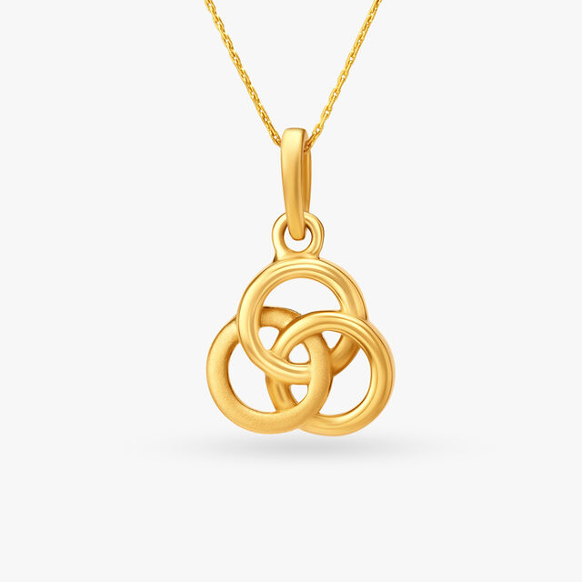 Entwined Circles Pendant with Earrings Set 2