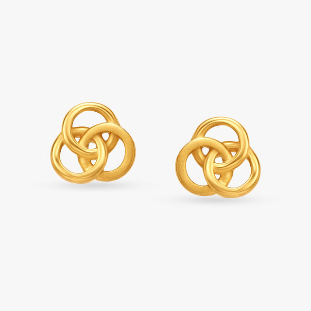 Entwined Circles Pendant with Earrings Set 4