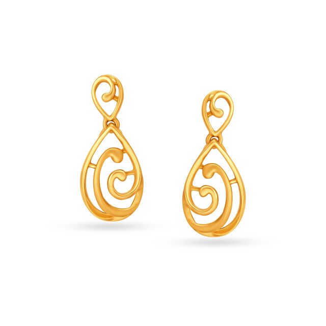 Dainty Pear Short Drop Earrings,,hi-res 