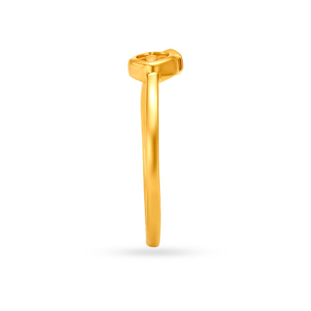 Arrow And Heart Gold Finger Ring,,hi-res