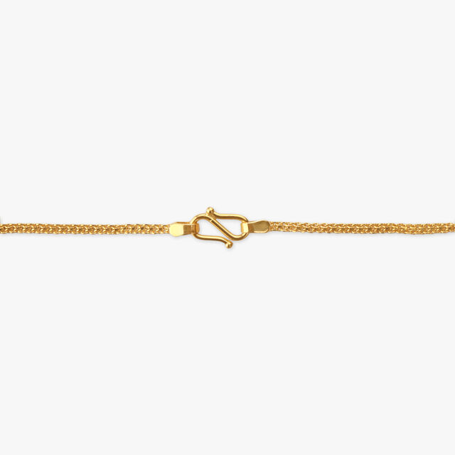 Graceful Beaded Gold Chain