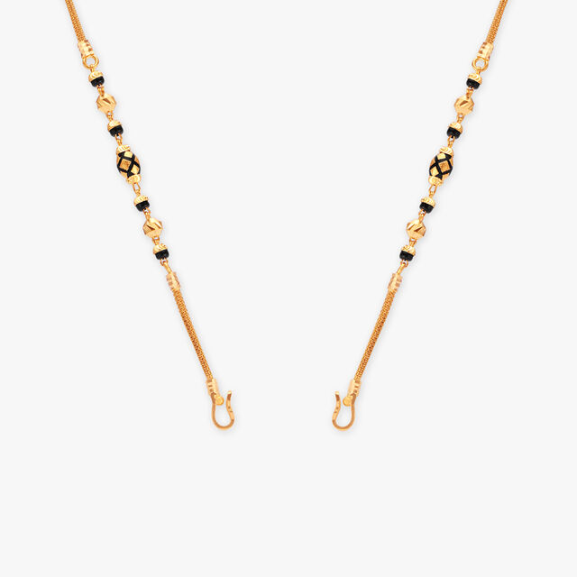 Elegant Golden Beaded Mangalsutra