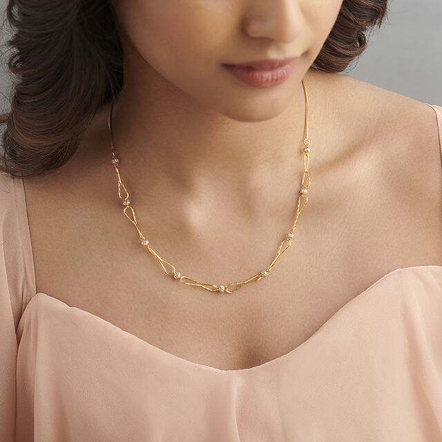 Delicate Loop and Bead Chain,,hi-res