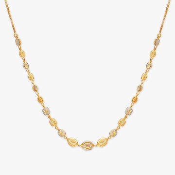 Elegant Oval Gold Chain