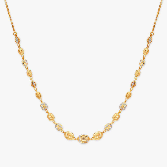 Elegant Oval Gold Chain