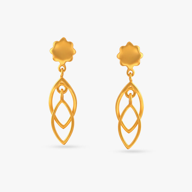 Unique Minimal Drop Earrings 