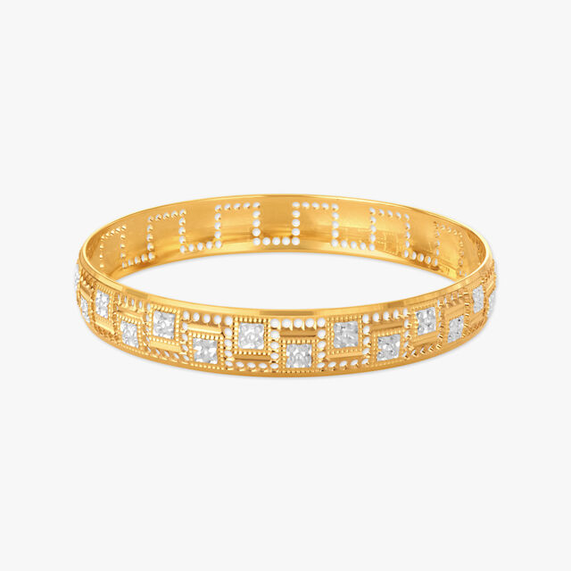 Abstract Block Bangle 