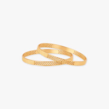 Sophisticated Gold Bangles