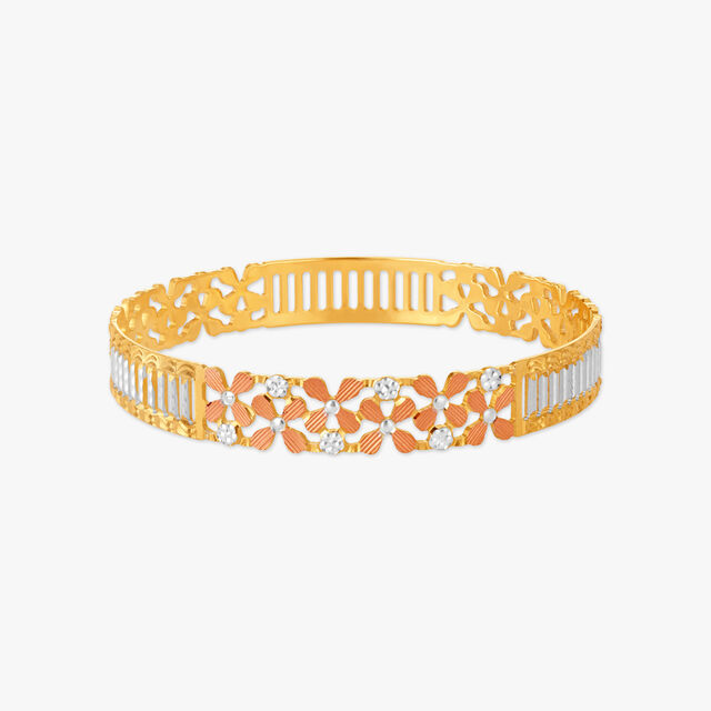 Charming Dual Tone Bangle,,hi-res 