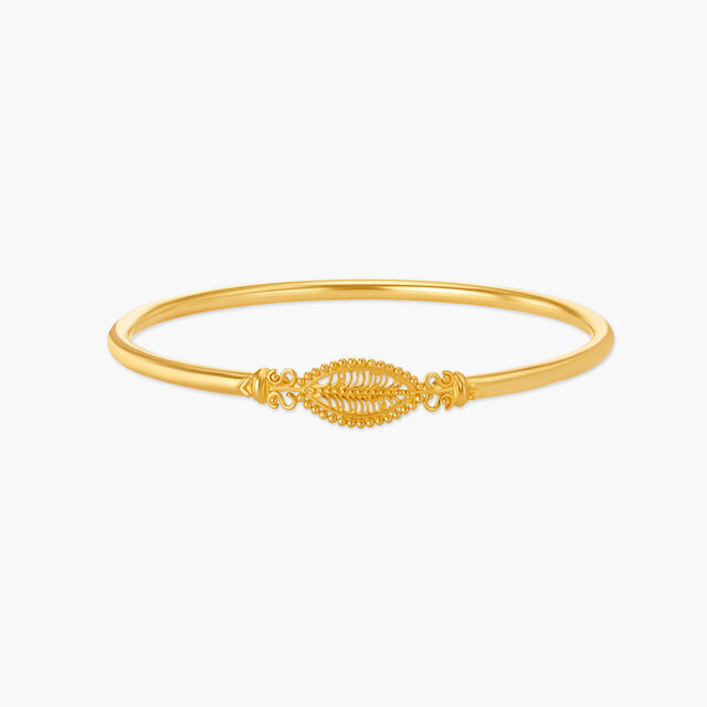 Charming Leaf Bangle,,hi-res