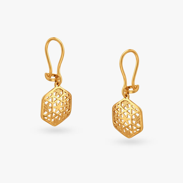 Hexagonal Pendant and Earrings Set 5