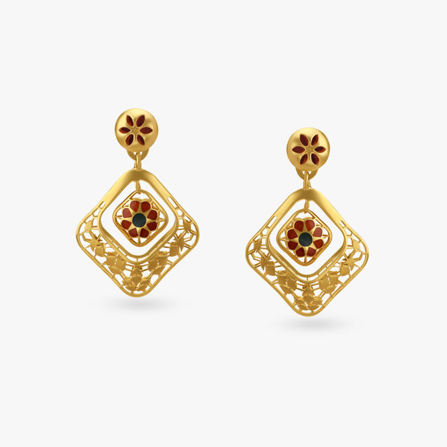 Geometric Pendant and Earrings Set 6