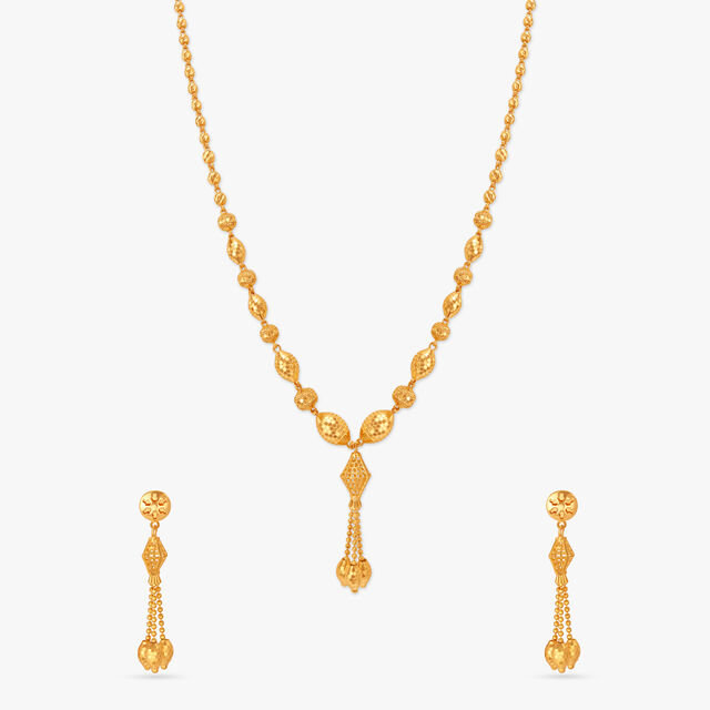 Stately Beads and Tassels Necklace Set,,hi-res 3