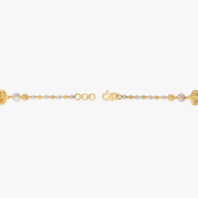 Sculpted Gold Charm Bracelet 4
