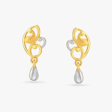 Royal Peacock Drop Earrings