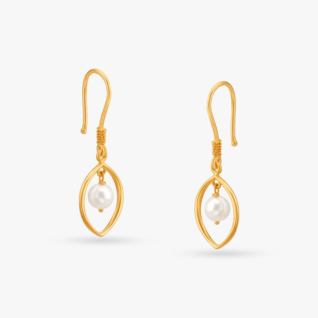 Lovely Pearl Hoop Earrings