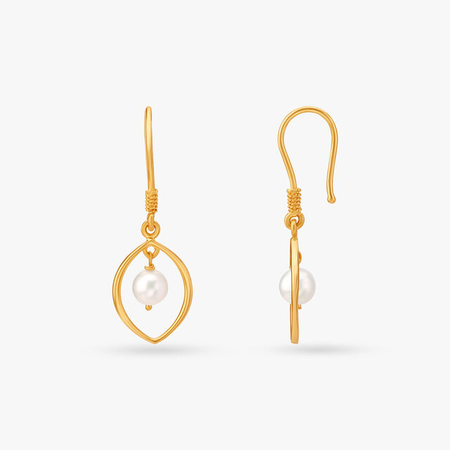 Lovely Pearl Hoop Earrings
