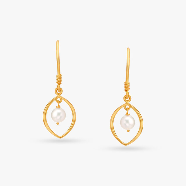 Lovely Pearl Hoop Earrings