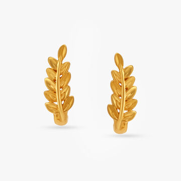 Charming Leafy Stud Earrings