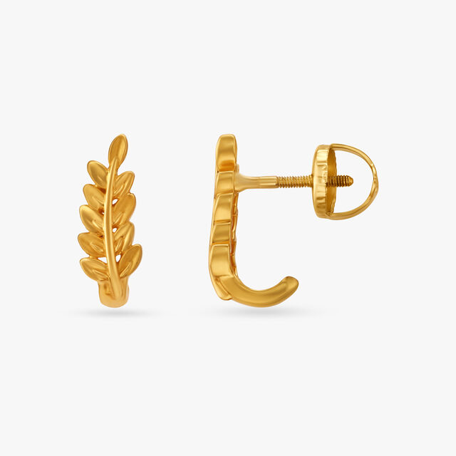 Charming Leafy Stud Earrings 2