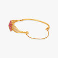 Graceful Gilded Ruby Blooms Bangle,,hi-res 2