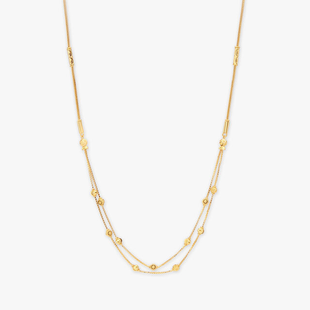 Elegant Double-Strand Gold Necklace