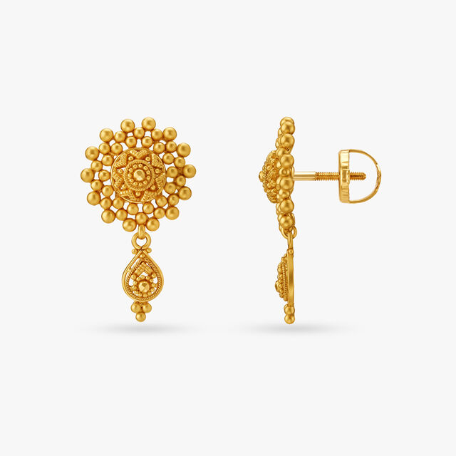 Traditional Floral Drop Earrings,,hi-res 2
