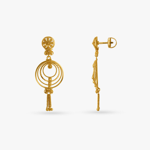 Radial Filigree Drop Earrings 4