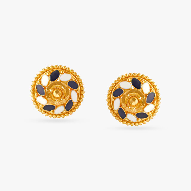 Radial Gleam Stud Earrings 