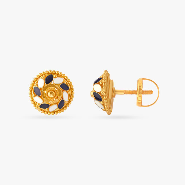 Radial Gleam Stud Earrings 2