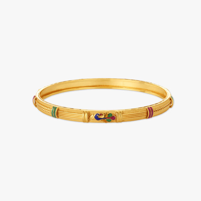 Vibrant Peacock Bangle,,hi-res