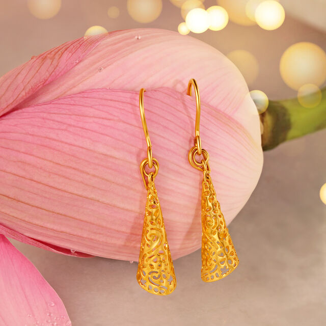 Geometric Glam Hoop Earrings 