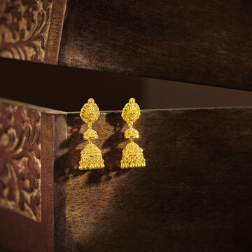 Traditional Leafy Jhumkas