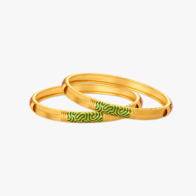 Vibrant Enamel Bangle,,hi-res