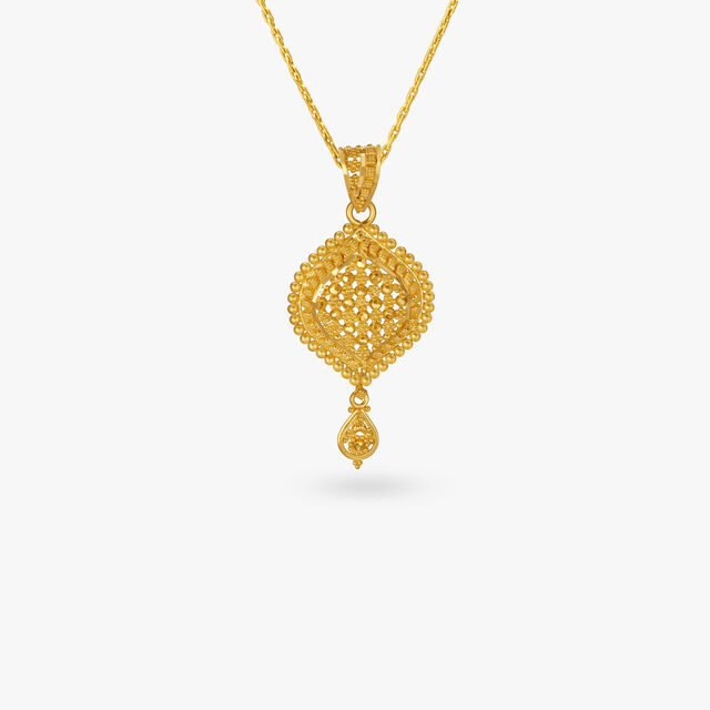 Intricate Leaf Pendant